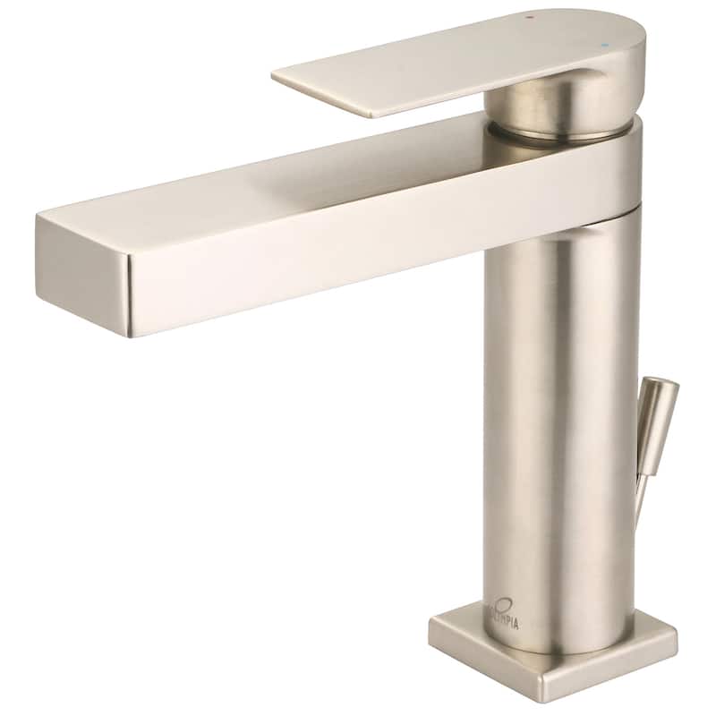 Olympia Faucets L-6000 i4 1.2 GPM Single Hole Bathroom Faucet - PVD Brushed Nickel