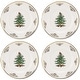 preview thumbnail 1 of 8, Spode Christmas Tree Set of 4 Gold Plates 10 inches