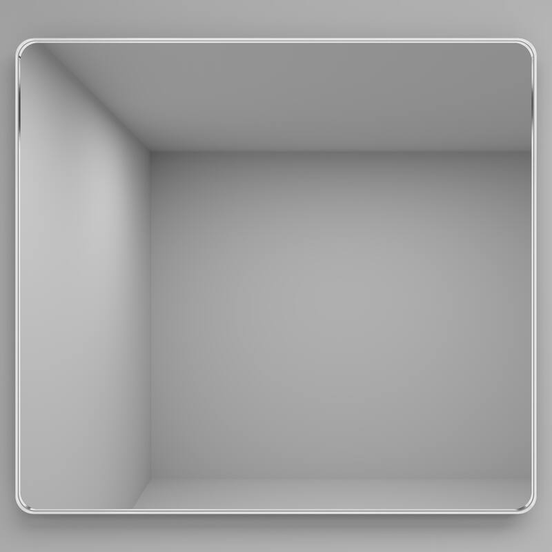 36 Inch Black Rectangular Mirror Metal Framed Mirror Vanity Mirror Dressing Mirror, for Bathroom, Living Room - 40