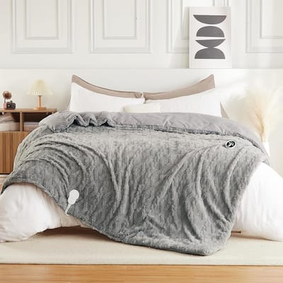 Heated Comforter Blanket with Wireless LCD Controller, Tufted Fast Heating Electric Quilt
