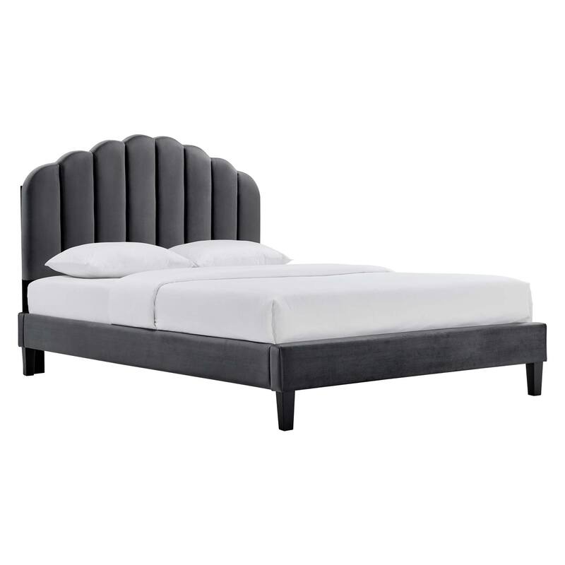 Daisy Performance Velvet Full Platform Bed