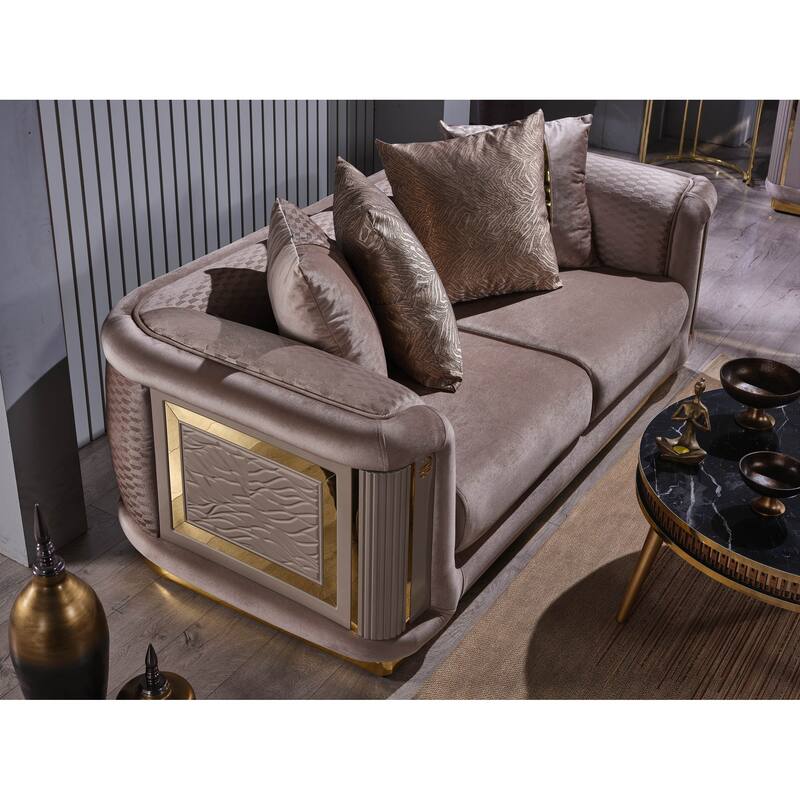 Ella 3-piece Living room Set Square Arms