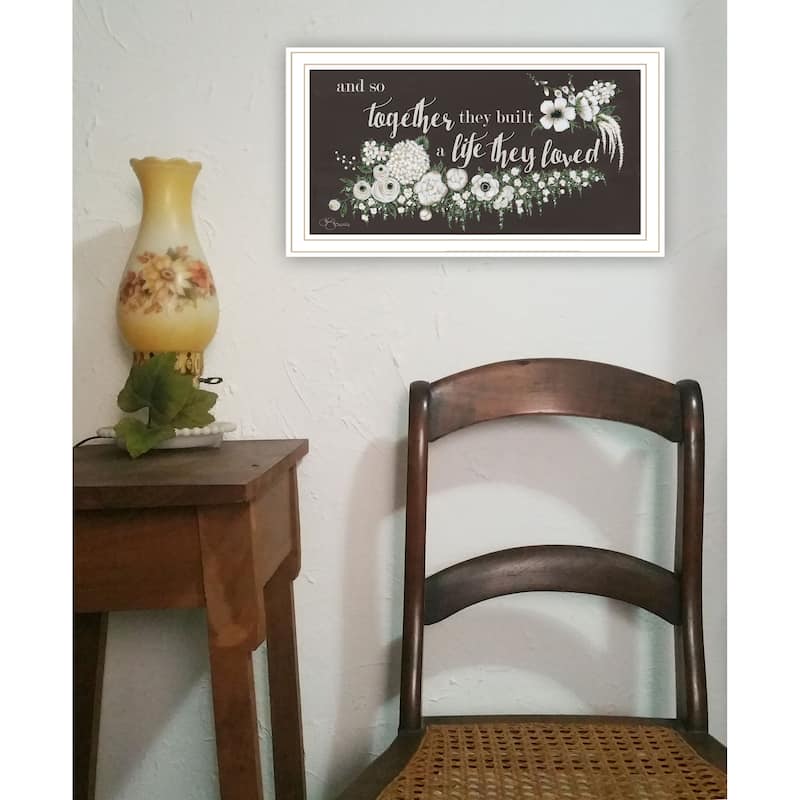 TrendyDecor4U Contemporary "Together They Built" Framed Print Wall Art