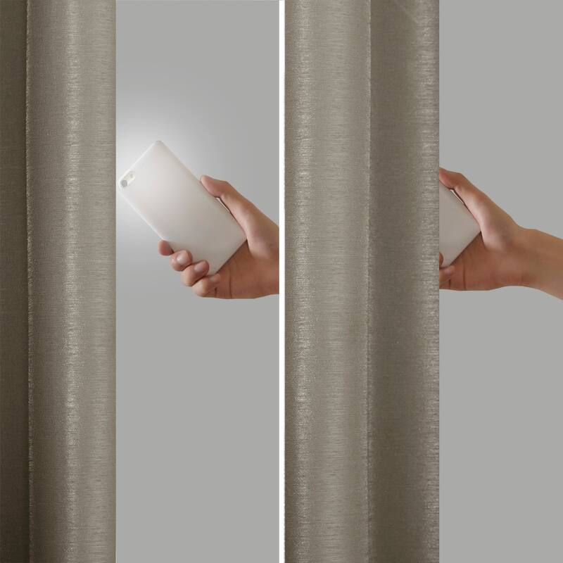 Madison Park Natalie Twist Tab Total Blackout Window Curtain Panel