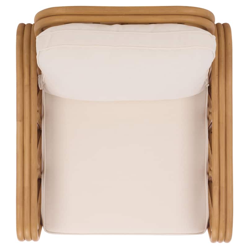 SAFAVIEH Couture Malina Rattan Pole Accent Chair - 30"W x 32"D x 30"H