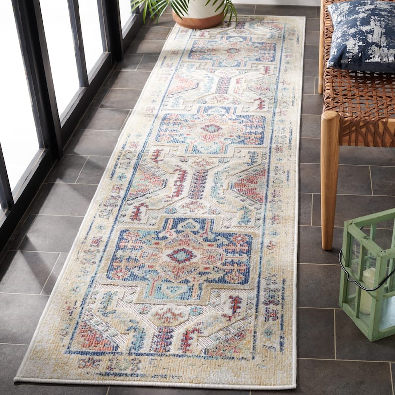 SAFAVIEH Cabana Gaudencia Indoor/ Outdoor Boho Medallion Rug