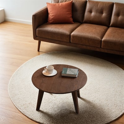 Center Table Low Table Solid Oak Wood Top Plate Desk Coffee Table