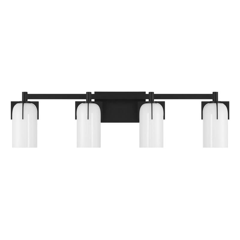 Caldwell 4-Light Bathroom Vanity Light - Matte Black