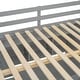 preview thumbnail 57 of 78, Twin/Full Size Loft Bed with Bulit-in Desk and Wardrobes, Solid Wood Kids Loft Bedframe with 4 Drawers and Storage Shelves