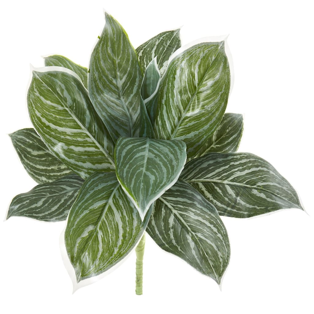 21" Silver Aglonema Artificial Plant (Real Touch) (Set of 6) - Green