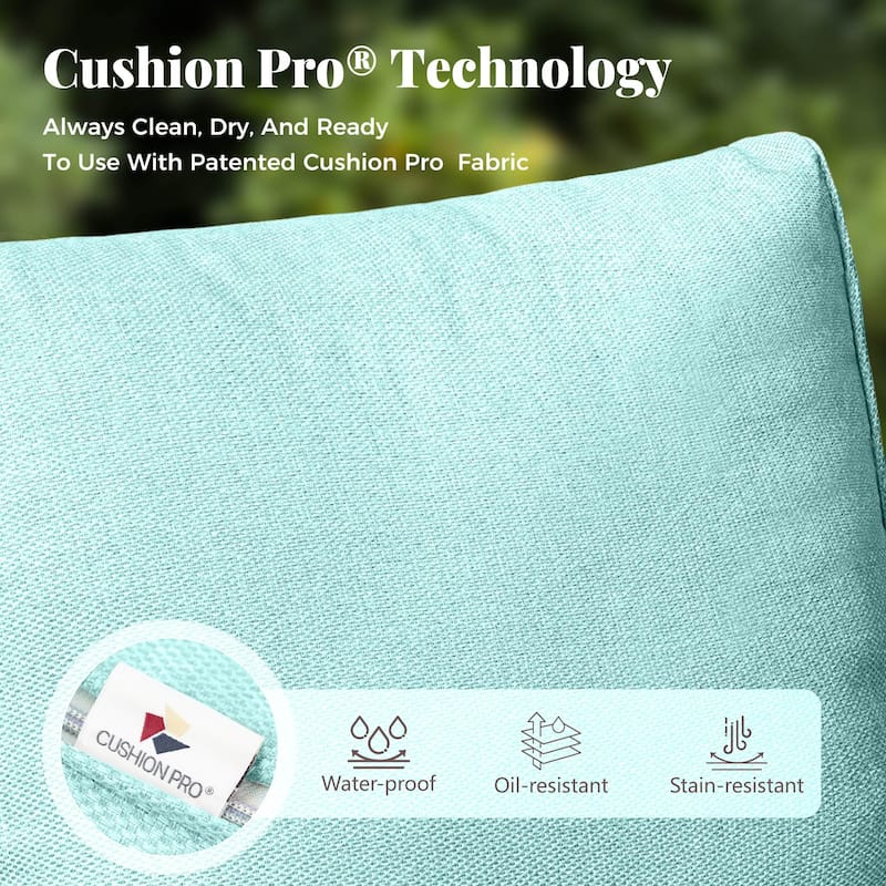9-Piece Outdoor Wicker Sectional Sofa Patio Furniture Luxury Conversation Set, Beige Cushion