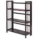 Porch & Den Edgemont Folding Stackable 27.5-inch Bookcase - Espresso