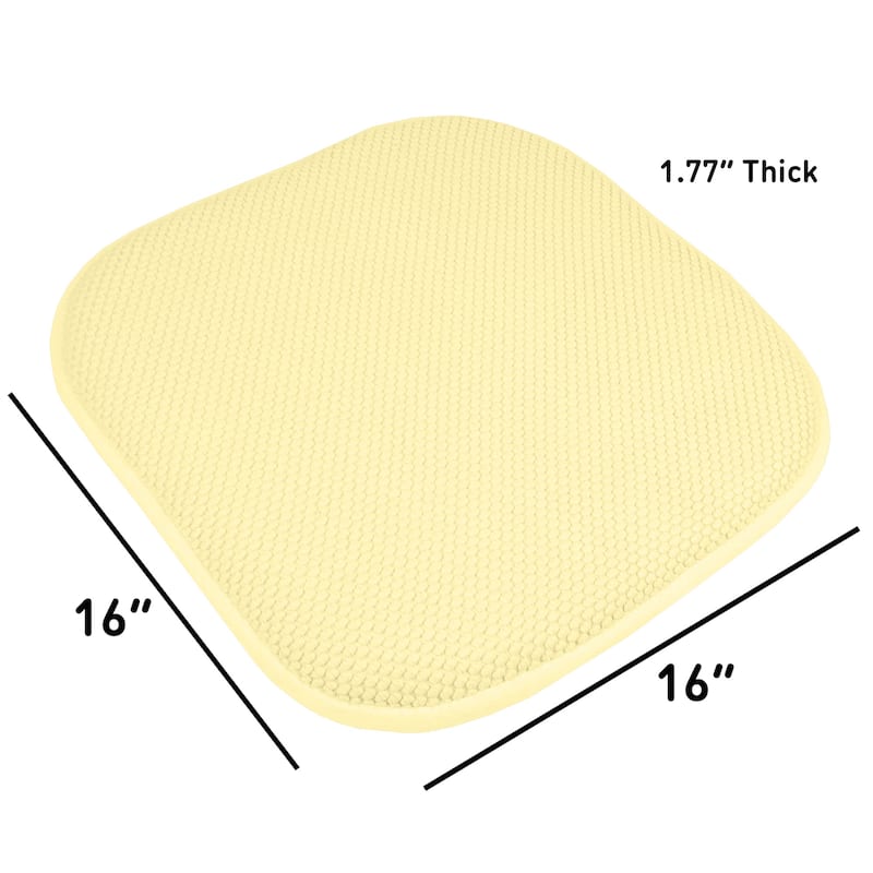 16-in. Square Non-slip Memory Foam Seat Cushions (2 OR 4)