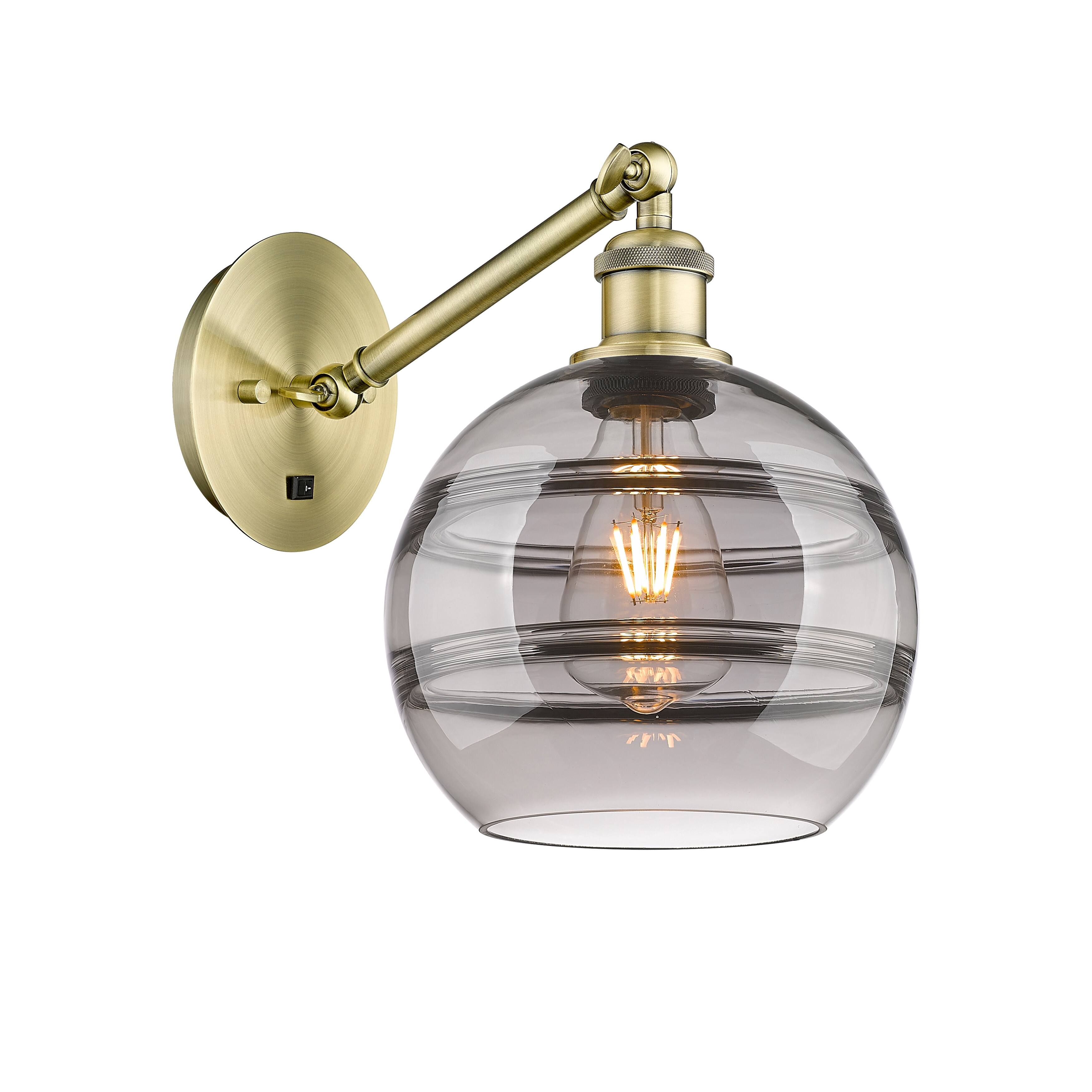 Option Antique Brass / Light Smoke Shade