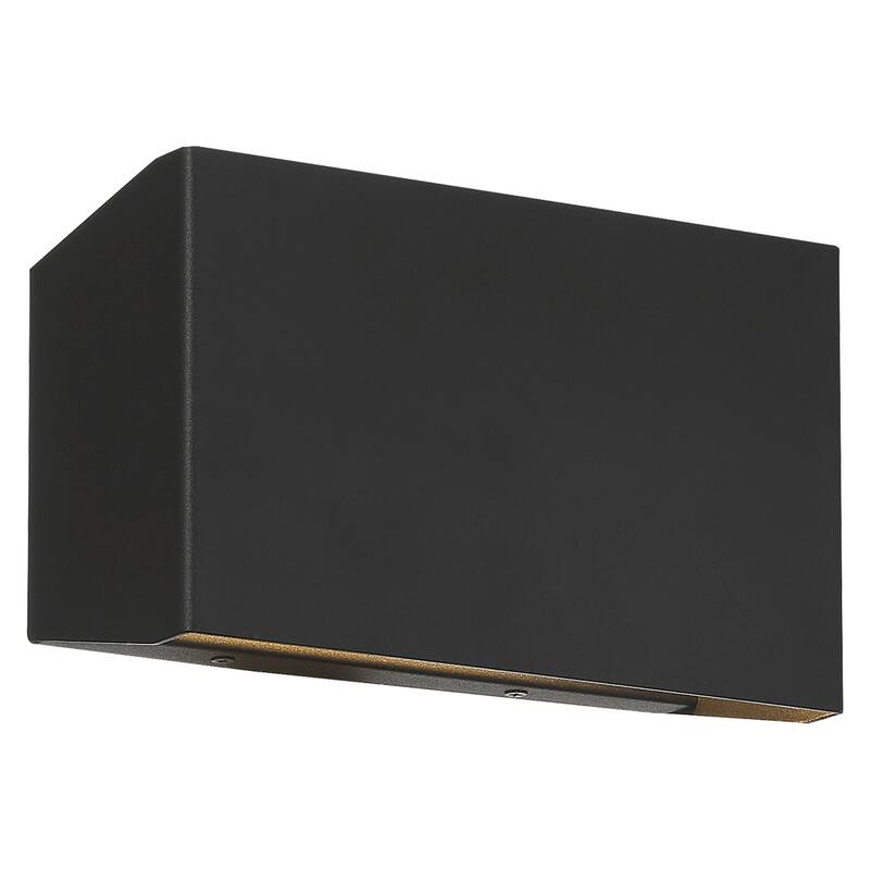 Access Lighting Amora Bi-Directional Wide Outdoor LED Wall Mount - Black
