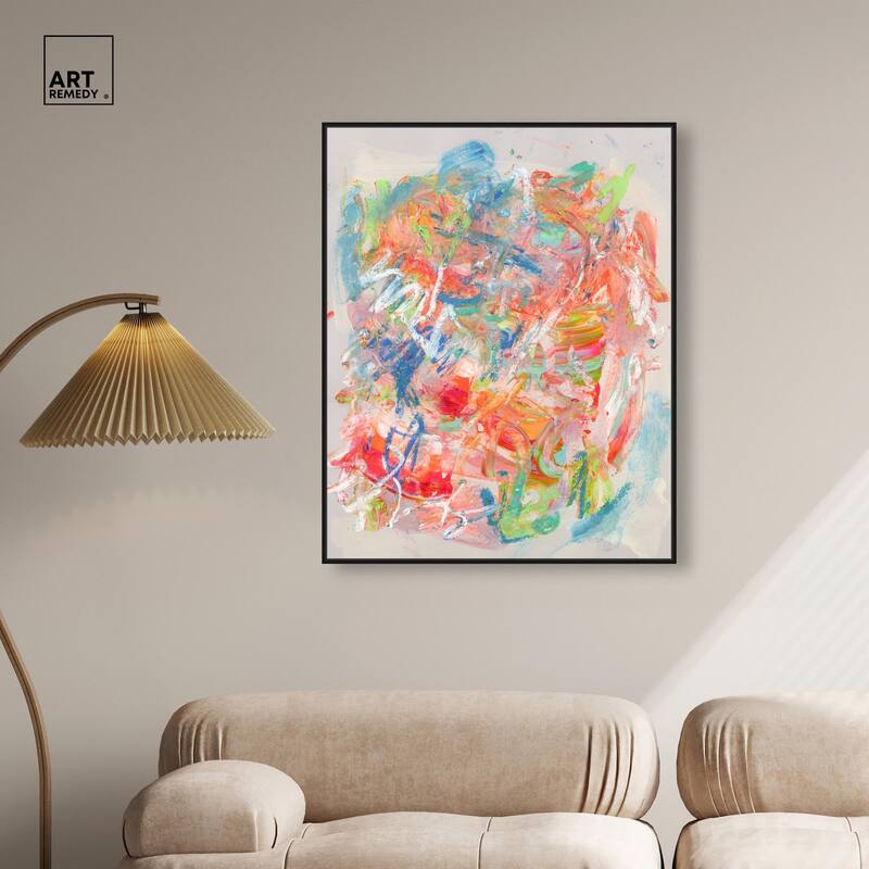 Swirling Hues II Canvas by Art Remedy