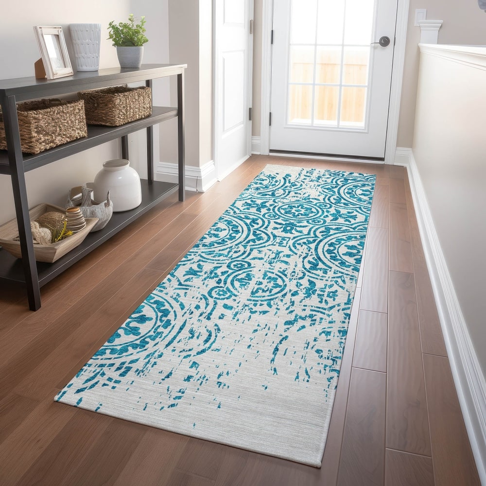 Premium Washable Super Soft Vanishing Medallion Mayfield Rug