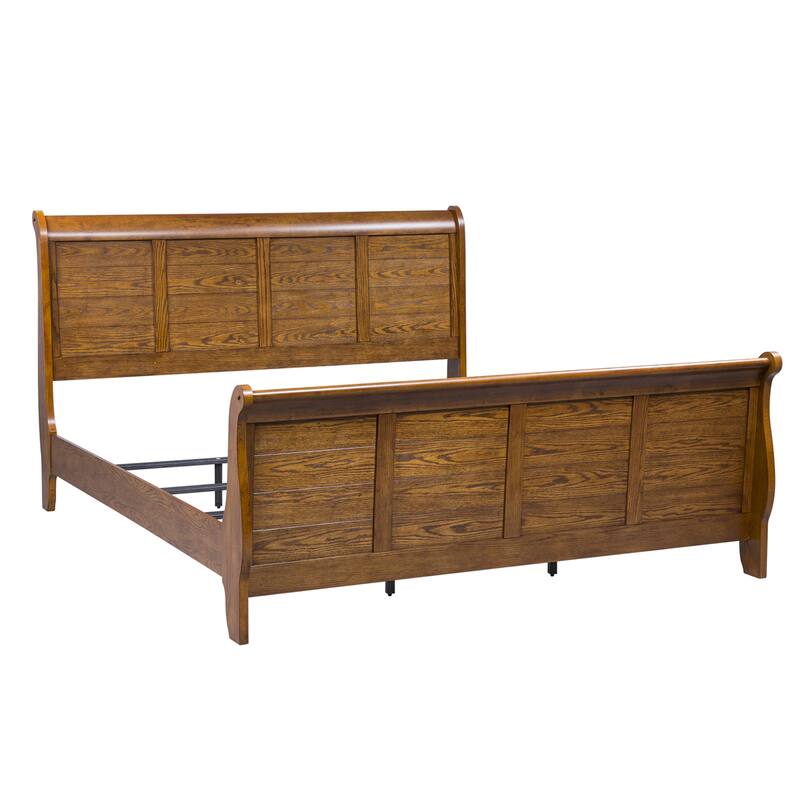 Liberty Furniture Grandpa's Cabin Sleigh Bed, Dresser, Mirror, Chest, Night Stand - California King, King or Queen