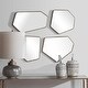 preview thumbnail 5 of 6, Scandinavian Style Wall Mirrors - 20" - Gold - Set of 4