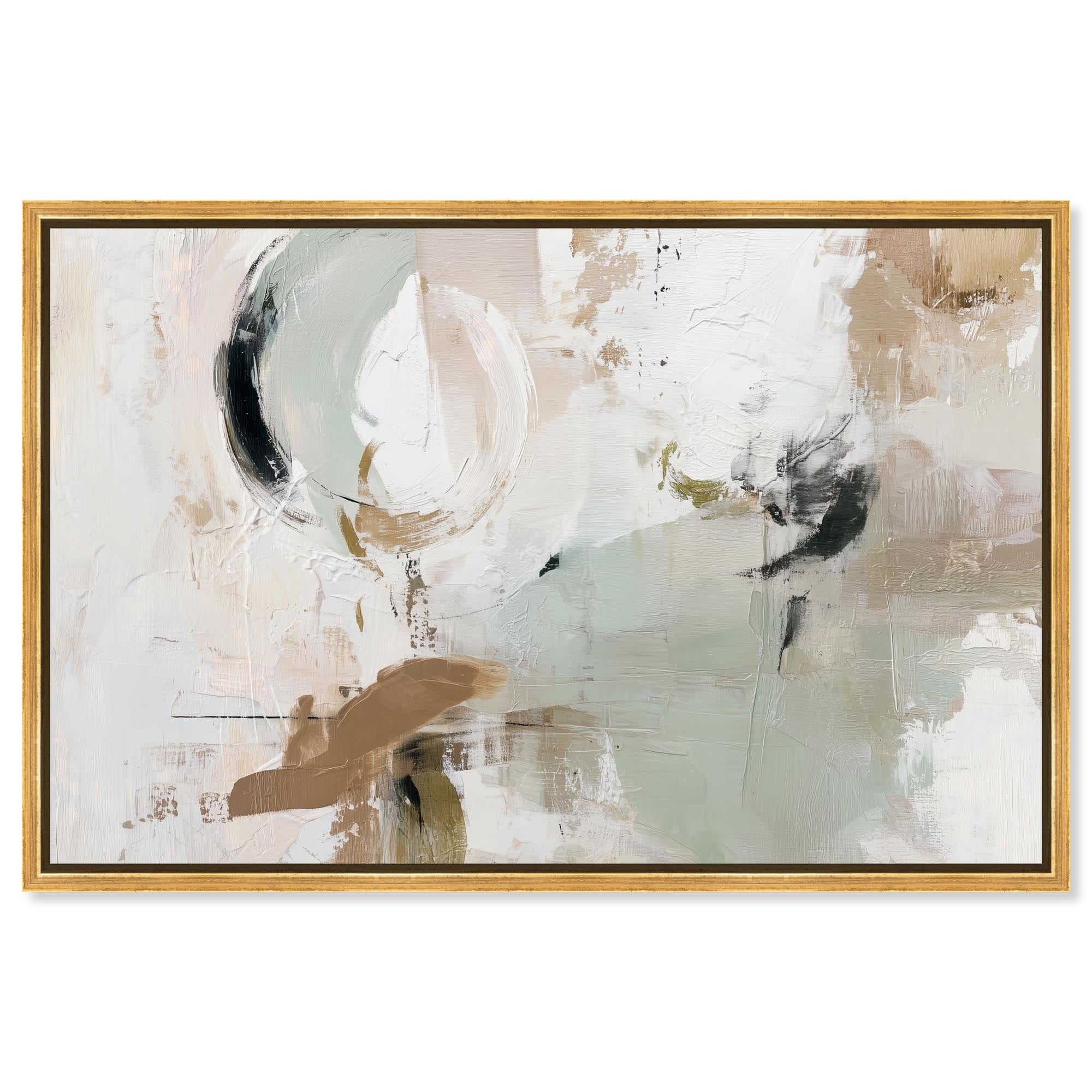 Misty Forms II Abstract Wall Art Canvas Print by Art Remedy