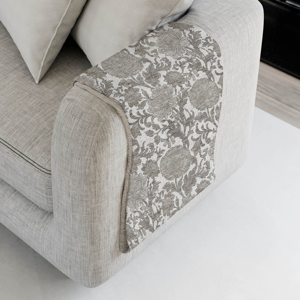 Premium Machine Washable Floral Sherpa Throw Blanket