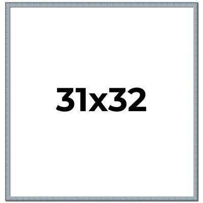 31x32 Frame Rustic Sky Blue Solid Wood Picture Frame | 0.75 Inch