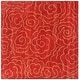 preview thumbnail 24 of 61, SAFAVIEH Handmade Soho Aloisa Roses N.Z. Wool Rug 8' Square - Red - Square