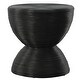 preview thumbnail 1 of 1, Bongo Rattan Side Table - 22" - Black