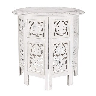 Solid Wood Hand Carved Accent Coffee Table, Side Table, entryway Table ...