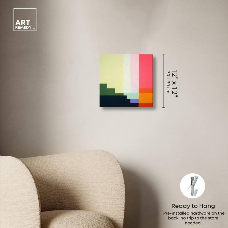 Rectilinear Rhapsody III Canvas by Art Remedy, Gallery Wrapped