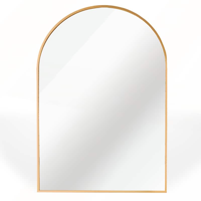 20x30 Inch Metal Framed Arched Bathrrom Mirror