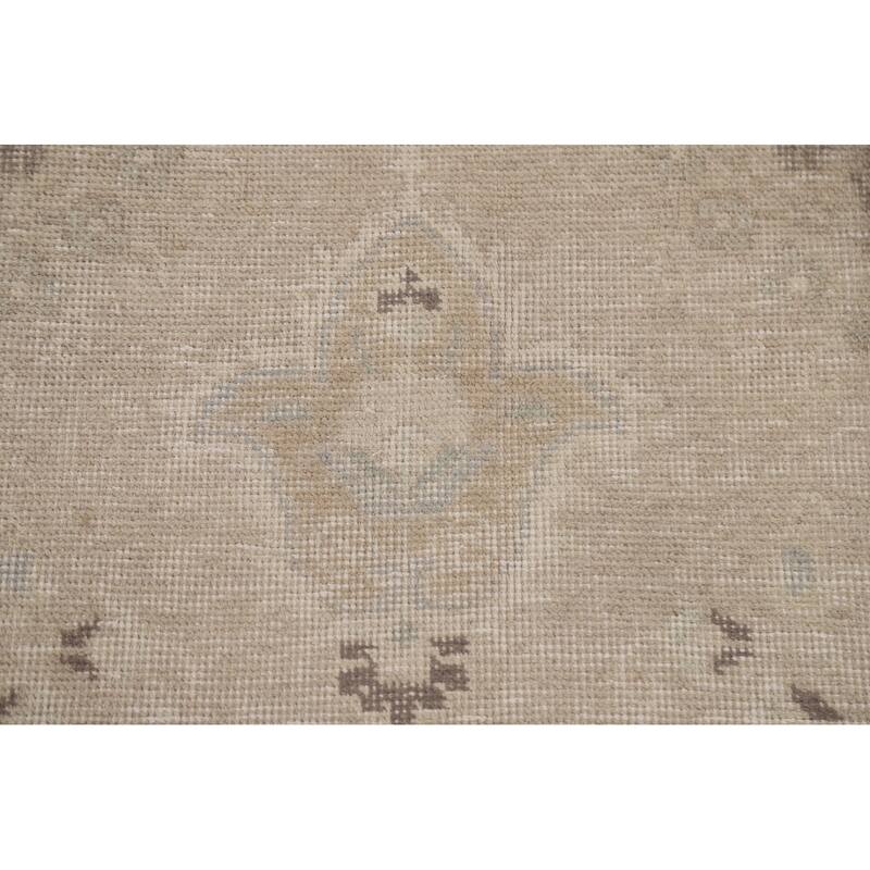 Vintage Distressed Tabriz Persian Rug Handmade Oriental Wool Carpet - 6'4" x 9'3"