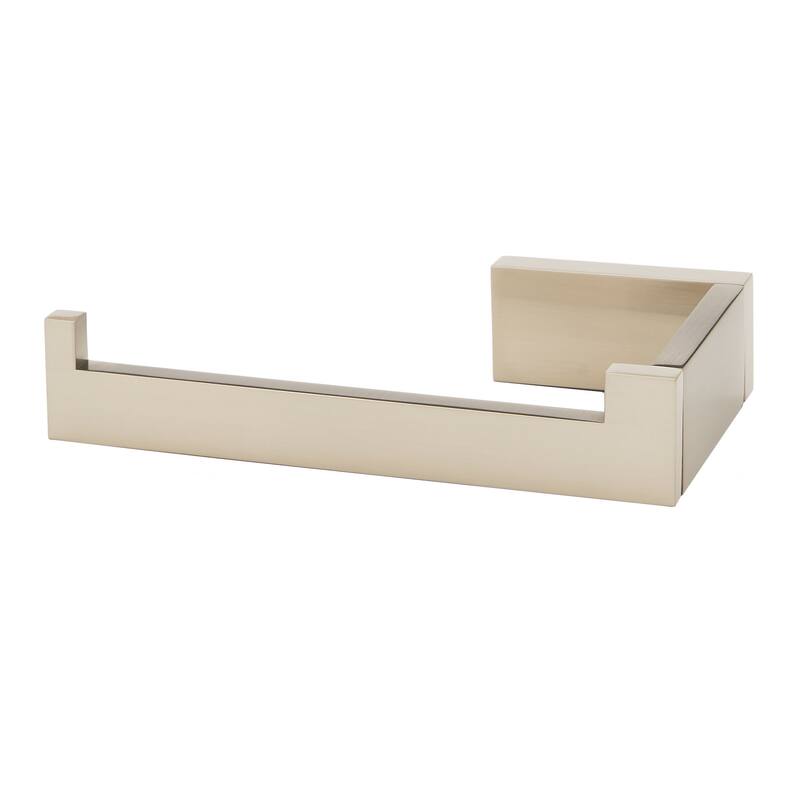 Alno A6466L Linear 6" Wide Solid Metal Euro Modern Left Hand Slide Bar - Satin Nickel