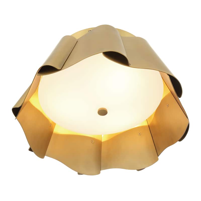 Minka Lavery 3955 Waveform 3 Light 14" Wide Semi-Flush Ceiling Fixture