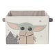 preview thumbnail 1 of 3, Lambs & Ivy Star Wars Grogu/Baby Yoda Foldable/Collapsible Storage Bin/Basket