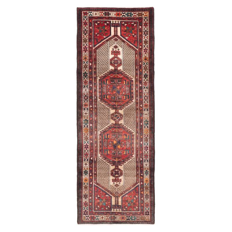 ECARPETGALLERY Hand-knotted Konya Anatolian Red Wool Rug - 3'5 x 10'4