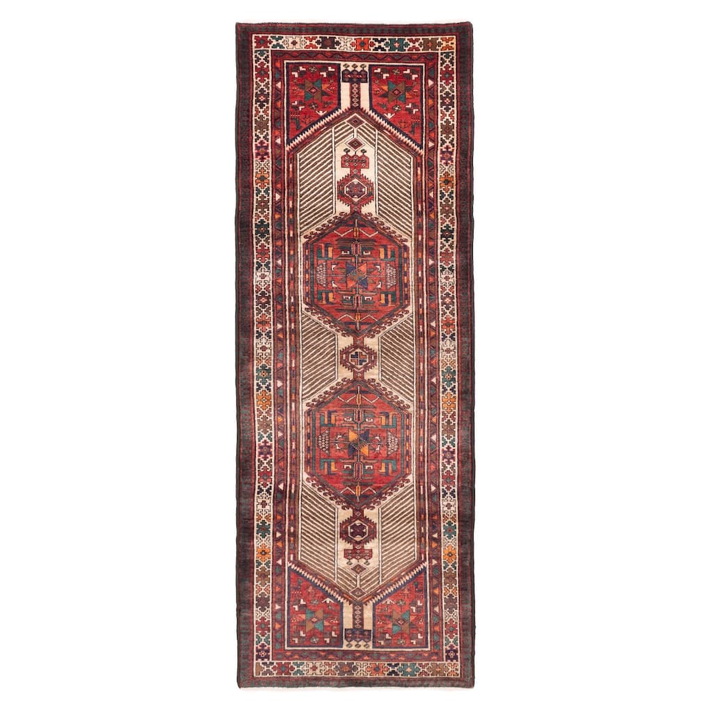 ECARPETGALLERY Hand-knotted Konya Anatolian Red Wool Rug - 3'5 x 10'4