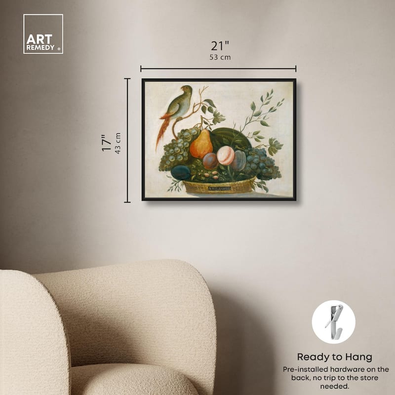 Randall Fruit with Parrot 1777 Canvas by Art Remedy