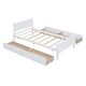 preview thumbnail 6 of 12, Twin Size Wooden Platform Bed with Built-in Storage Drawers and Streamlined Headboard