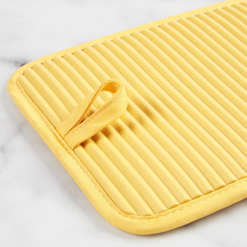 KitchenAid Ribbed Soft Silicone Pot Holder 2-Pack Set, 7"x9"
