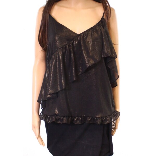 black and gold cami top