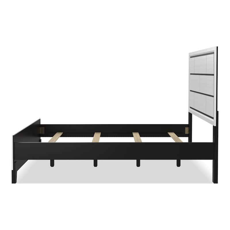 Furniture of America Lante Modern 3-Piece Two-Tone Design Panel Bedroom Set