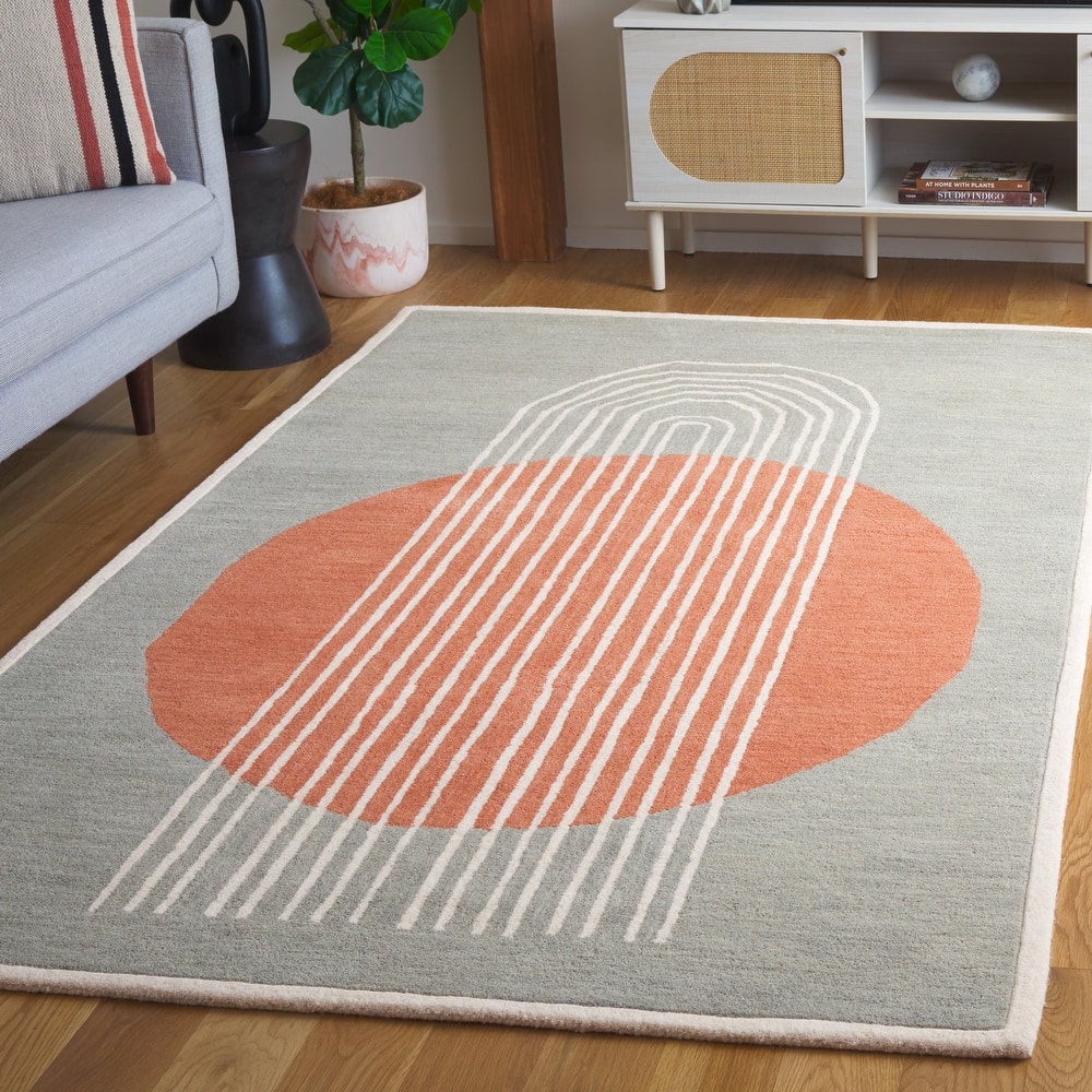 SAFAVIEH Handmade Rodeo Drive Jaylene Mid-Century Modern Wool Rug