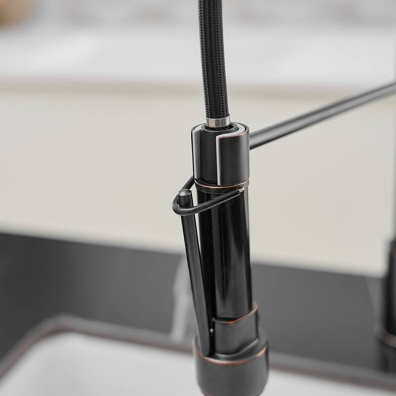 Single Handle Commercial Kitchen Sink Faucet With Pull Down Sprayer Oil Rubbed Bronze Modern Spring Single Hole Basin Taps