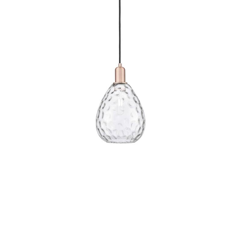 Innovations Lighting 716-1P-13-8 Waverly Pendant Waverly 8" Wide Mini - Antique Copper / Clear