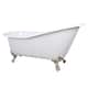 Option White / Brushed Nickel Feet