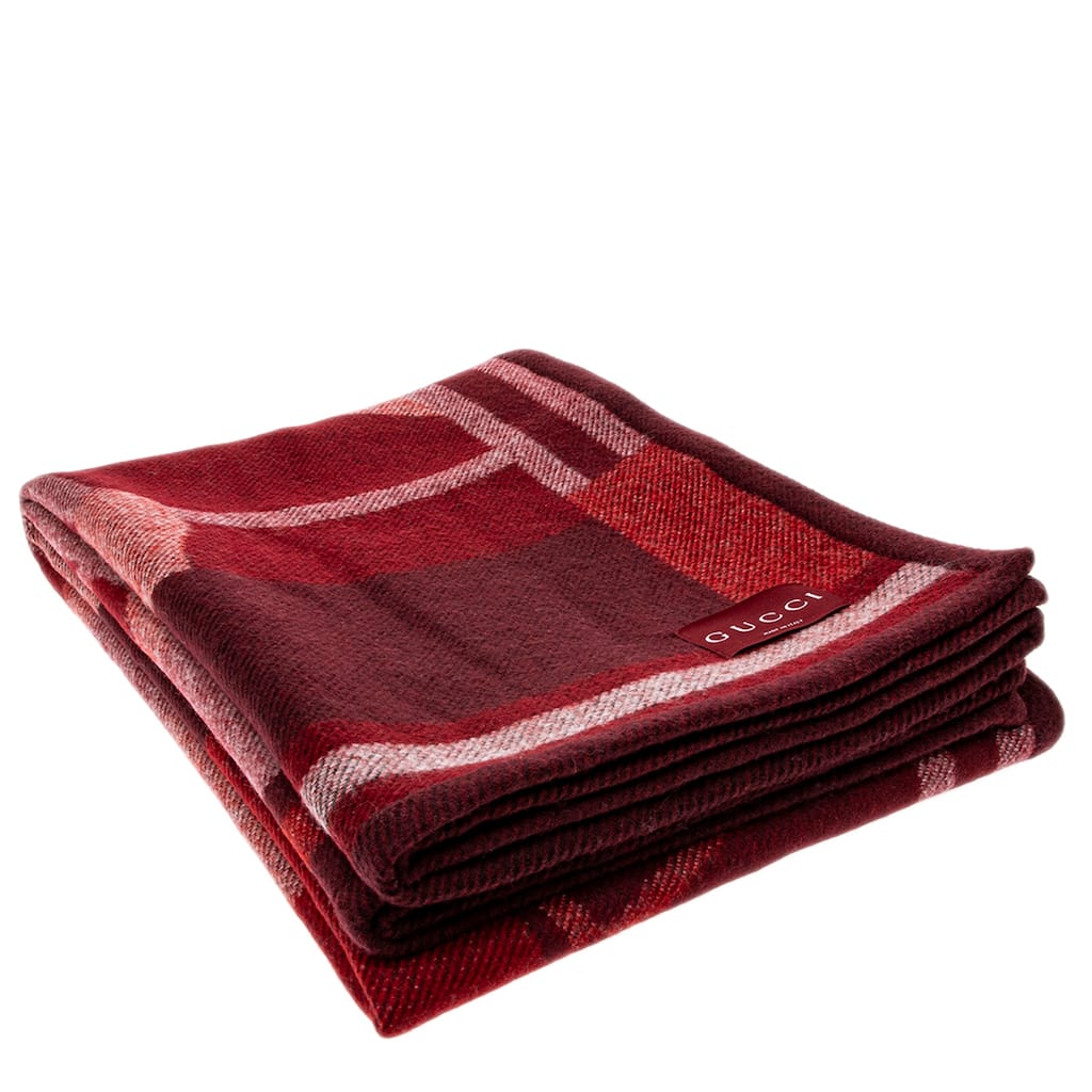 Gucci Wool and Cashmere Jacquard Blanket - 78.75 x 51 in