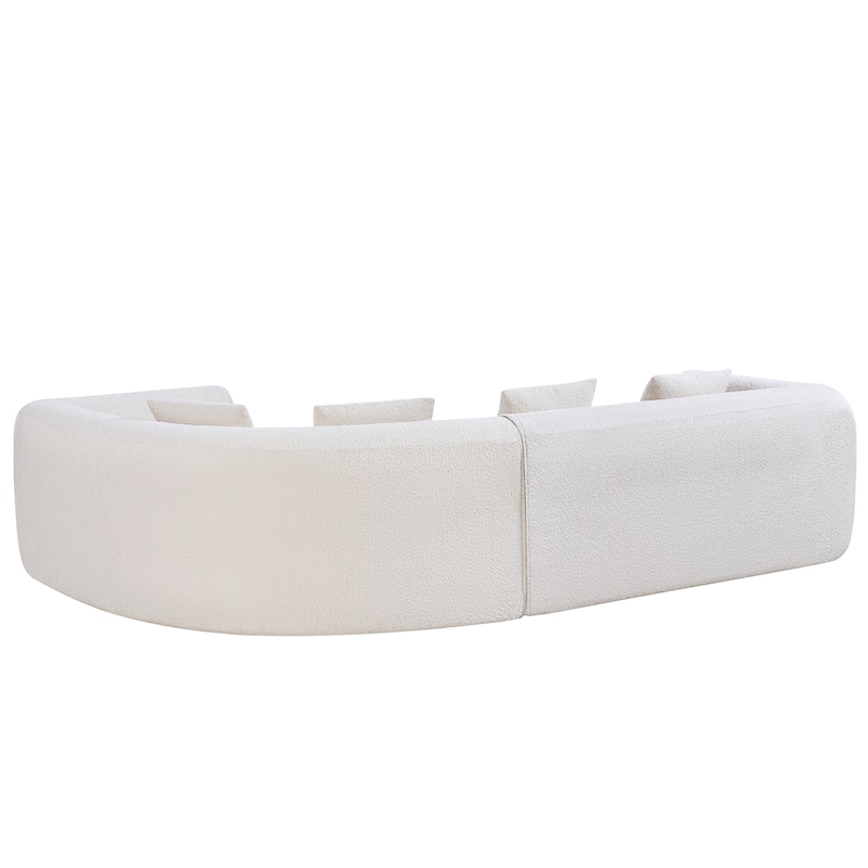 Christopher Knight Home - Curved Modular 110" Upholstered Sectional Sofa