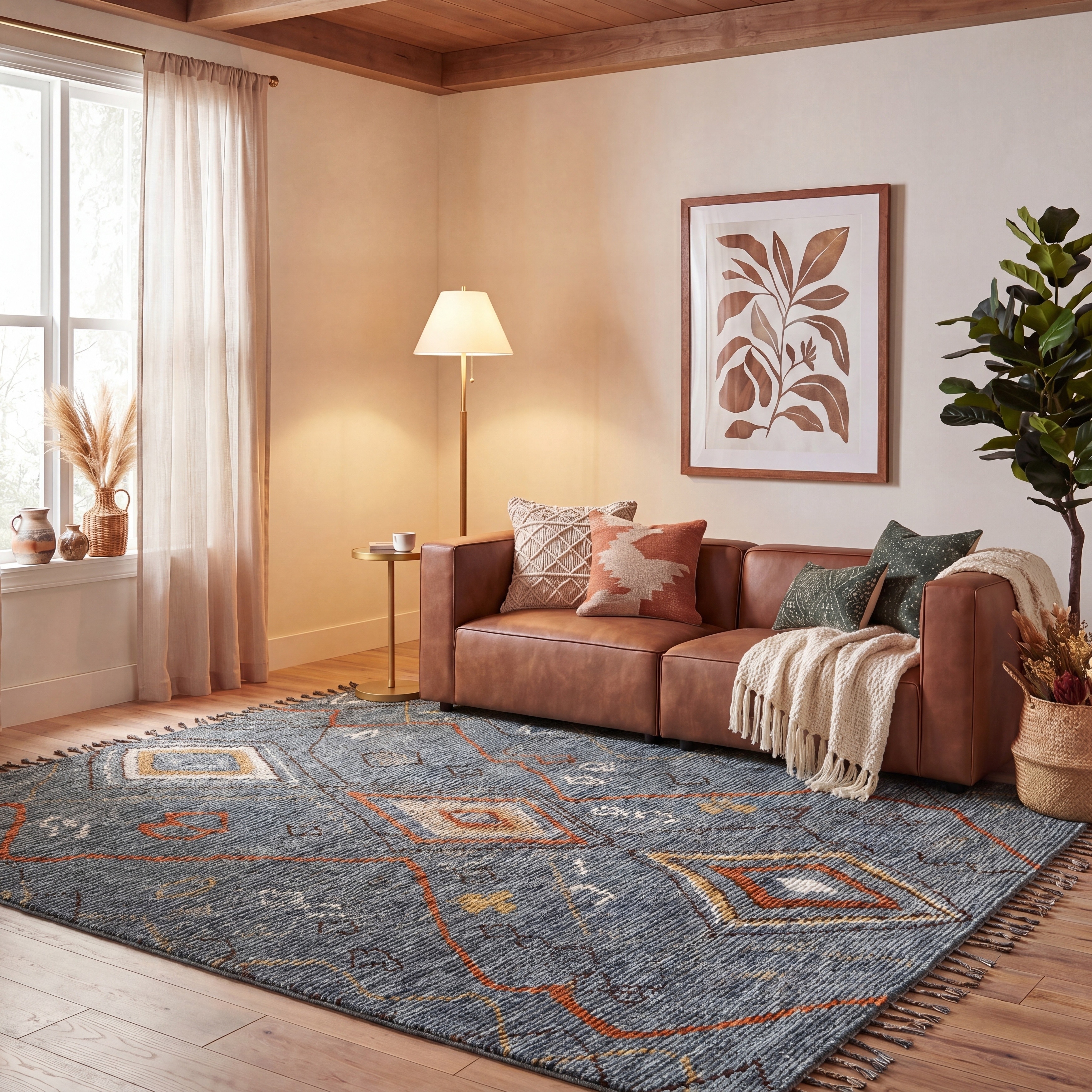 SAFAVIEH Hand-knotted Kenya Garrelda Southwestern Tribal Wool Rug