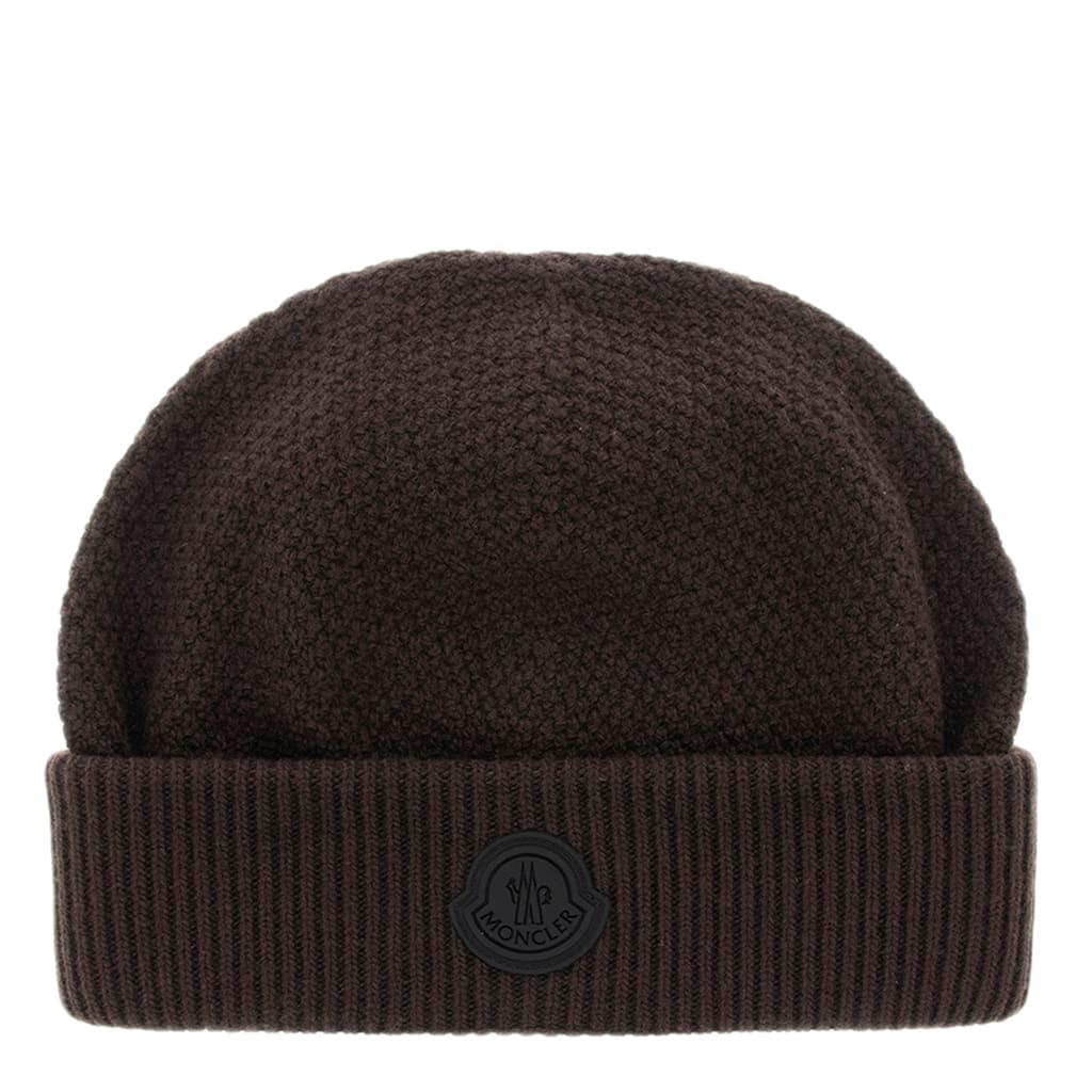Moncler Logo Wool Beanie